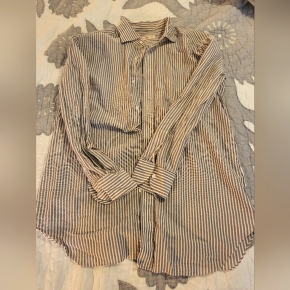 Luciano Barbera Linen Shirt - Picture 1 of 6